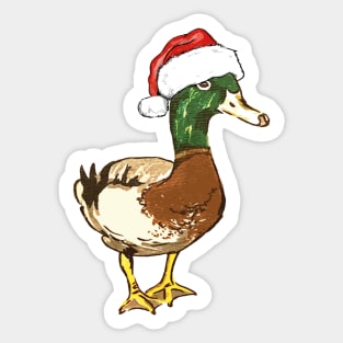 Christmas Duck Sticker